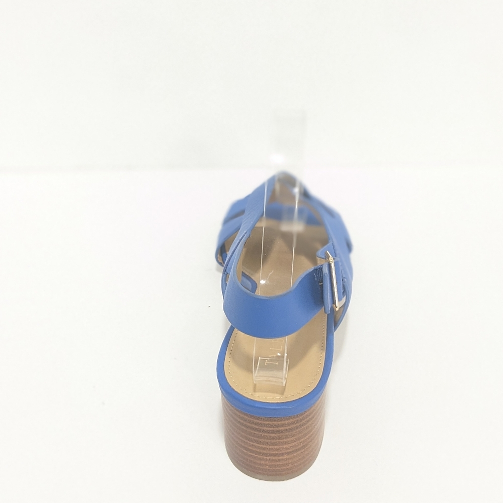 NWOT Talbot Blue Leather Sandals - Picture 5 of 16